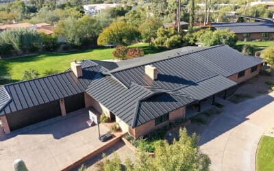 House Updated With New Black Standing Seam Roof