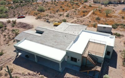 Gold Canyon Custom New Build Gets Eagle Tile Roof & Flat Roof